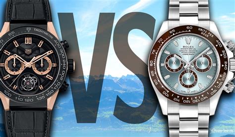 rolex watch vs tag heuer.